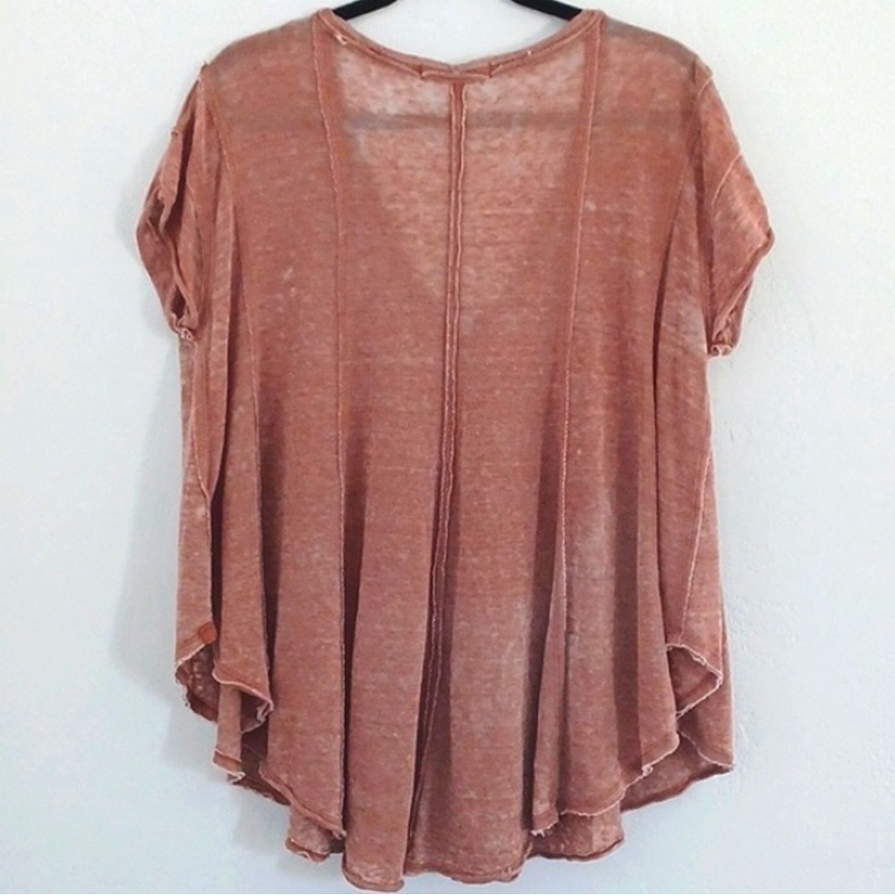 EUC Free People Sammie Burnout Oversized T-Shirt
Tunic Top in Washed Brown - Picture 8 of 13